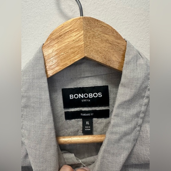 Bonobos Slim Fit Washed End On End Stretch Button-Down Shirt. Size XL - Picture 4 of 5